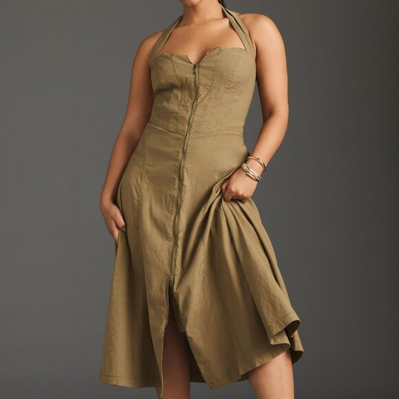 Anthropologie Dresses & Skirts - Host pick ❤️  By Anthropologie Zip-Front Corset Dress